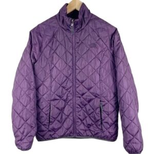 The North Face Quilted Lightweight deep purple/plum coloured jacket in S…